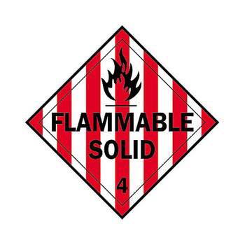 Picture of Brady B-101 Polycoated Tagstock Square White English Truck Placards Sign part number 63446 (Main product image)