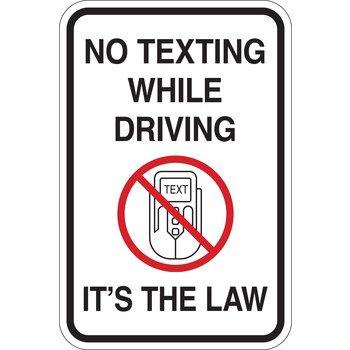 Picture of Brady B-959 Aluminum Rectangle White English Stop Signs, Traffic Control Signs & Banners Sign part number 141811 (Main product image)