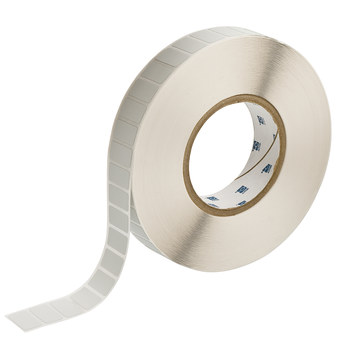 Picture of Brady Silver Polyester Thermal Transfer THT-59-486-10 Die-Cut Thermal Transfer Printer Label Roll (Main product image)