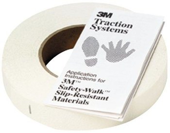 3M Safety-Walk 280 White Anti-Slip Tape - 12 in Width x 60 ft Length - 19319