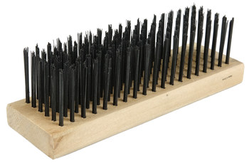 Weiler Vortec Pro Steel Hand Wire Brush - 2.2 in Width x 7.25 in Length - 0.012 in Bristle Diameter - 25212