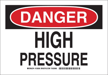Picture of Brady B-401 Polystyrene Rectangle White English Explosives Warning Sign part number 126265 (Main product image)