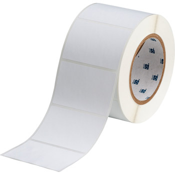 Picture of Brady Silver Polyester Thermal Transfer THT-19-428-1 Die-Cut Thermal Transfer Printer Label Roll (Main product image)