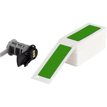 Picture of Brady Green Polyester Thermal Transfer PTLEP-176-593-GN Die-Cut Thermal Transfer Printer Label Roll (Main product image)