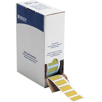 Picture of Brady PermaSleeve Yellow Polyolefin Thermal Transfer BM-500-175-342-YL Heat Shrink Wire & Cable Labels (Main product image)