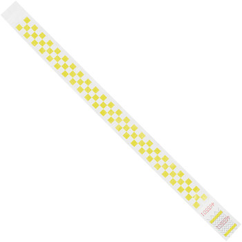 Picture of Shipping Supply WR103YE Tyvek Yellow Spunbonded Olefin Wristbands (Main product image)