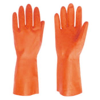Picture of Red Steer 707 Orange Large Latex Full Fingered Work Gloves (Main product image)