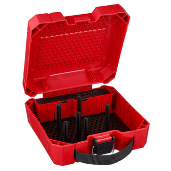 Milwaukee Red Large Plastic Hole Saw Case - 4 in Length - 8.87 in Wide - 49-56-1007