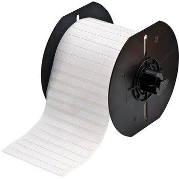 Brady Workhorse B33-149-423 Die-Cut Printer Label Roll - 0.5 in x 0.5 in - Polyester - White - B-423 - 91076