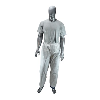 Picture of West Chester 3616 White XL Polyethylene/Polypropylene Disposable Cleanroom Pants (Main product image)