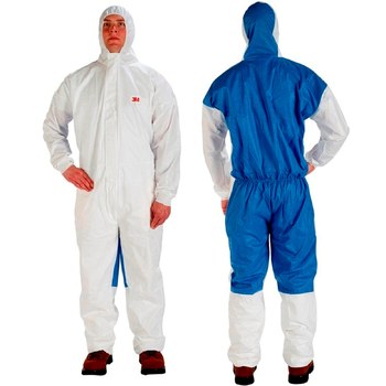Picture of 3M 4535-4XL Blue/White 4XL Polyethylene/Polypropylene Disposable General Purpose & Work Coveralls (Main product image)