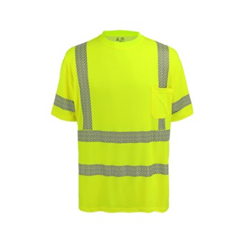 Global Glove FrogWear HV High-Visibility Shirt GLO-217-XL - Size XL - High-Visibility Yellow/Green - 29425