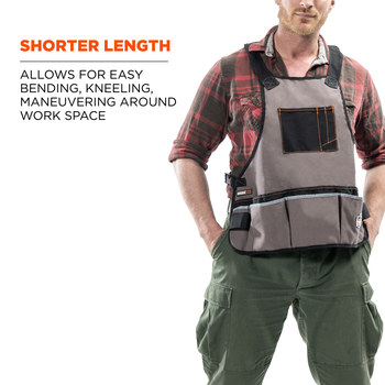 Ergodyne Arsenal Reusable Apron 5700 13690 - Size Universal - Gray
