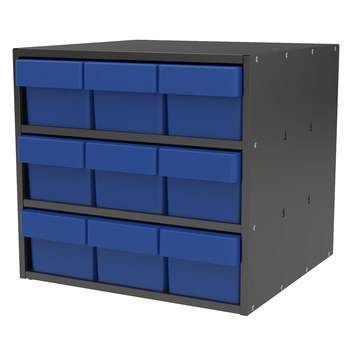 Picture of Akro-Mils AD1817C68 Akrodrawers 60 lb Charcoal Gray Powder Coated, Textured Stackable Super Modular Cabinet (Main product image)
