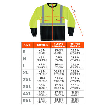 Ergodyne GloWear High-Visibility Shirt 8281BK 22634 - Lime/Black
