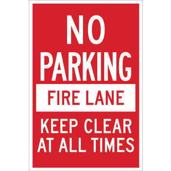 Picture of Brady B-555 Aluminum Rectangle White English Parking Restriction, Permission & Information Sign part number 124323 (Main product image)