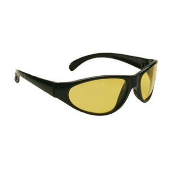Picture of Bouton Optical Pirana 250-40-00 Yellow Black Universal Polycarbonate Standard Safety Glasses (Main product image)