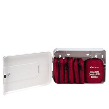 First Aid Only Bleeding Control Station - 5.25 in Width - 15.5 in Length - 9.75 in Height - Plastic Case Construction - 092265-91104