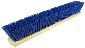Weiler Green Works 423 Push Broom Head - 24 in - Recycled Plastic - Blue - 42356