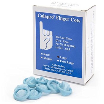 Latex Finger Cots - Powdered, XL