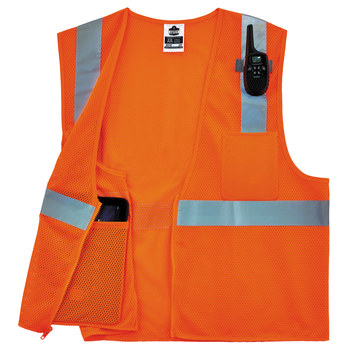 Ergodyne Glowear High-Visibility Vest 8210Z 21047 - Size 2XL/3XL - High-Visibility Orange