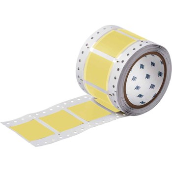 Brady PermaSleeve 2FR-1500-2-YL Die-Cut Printer Sleeve - 2 in x 2.433 in - Polyolefin - Yellow - B-344 - 91836