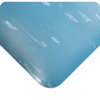Picture of Wearwell Smart Tile Top 496 Black PVC Surface/Recycled Urethane Sponge Base Textured Anti-Fatigue Mat (Main product image)