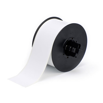 Picture of Brady White Indoor / Outdoor Vinyl Thermal Transfer B30C-2250-581-WT Continuous Thermal Transfer Printer Label Roll (Main product image)
