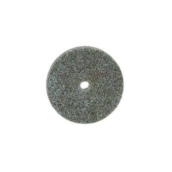 3M Scotch-Brite DP-UW Unitized Ceramic Precision-Shaped Grain Medium Deburr and Finish PRO Deburring Wheel - Medium Grade - Arbor Attachment - 2 in Diameter - 1/4 in Center Hole - 1/4 in Thickness - 65018