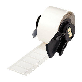 Picture of Brady White Nylon Thermal Transfer PTL-84-499 Die-Cut Thermal Transfer Printer Label Roll (Main product image)