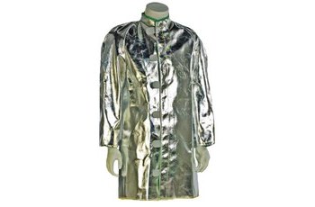 Picture of NSA C22NL Silver Small Aluminized Para Aramid Blend Heat & Fire-Resistant Lab Coat (Main product image)