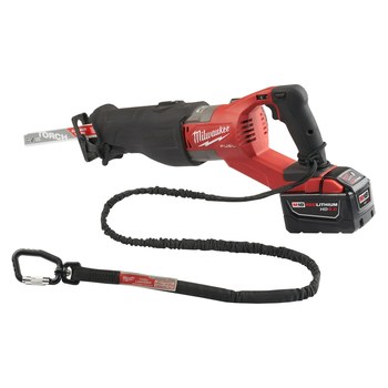 Milwaukee Locking Tool Lanyard 48-22-8816, 2.25 in x 54 in, Nylon/Rubber, Black - 54406