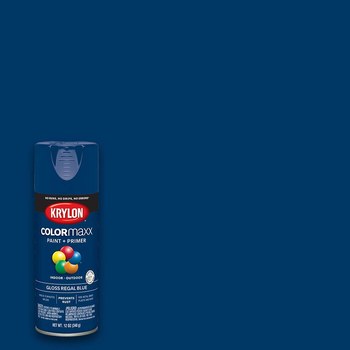 Krylon Industrial COLORmaxx Regal Blue Gloss Acrylic Enamel Spray Paint - 16 oz Aerosol Can - 12 oz Net Weight - 05535