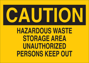 Picture of Brady B-401 Polystyrene Rectangle Yellow English Hazardous Material Sign part number 22709 (Main product image)