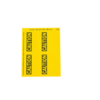 Picture of Brady Black / Yellow on White Write-On Polyester Ink-Jet, Laser 12909 Ink-Jet, Laser Printable Label (Main product image)