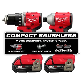 Milwaukee M18 Lithium Battery 2-Tool Combo Kit - 3692-22CT
