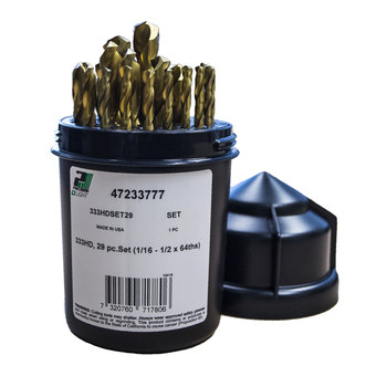 Picture of Precision Twist Drill 135° Right Hand Cut High-Speed Steel 333HDSET Jobber Drill Set 7233777 (Main product image)