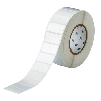 Picture of Brady White Polyester Thermal Transfer THT-17-8591-3-WT Die-Cut Thermal Transfer Printer Label Roll (Main product image)