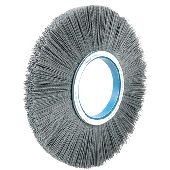 Weiler Nylox 83940 Wheel Brush - 14 in Dia - Crimped Round Nylon Bristle