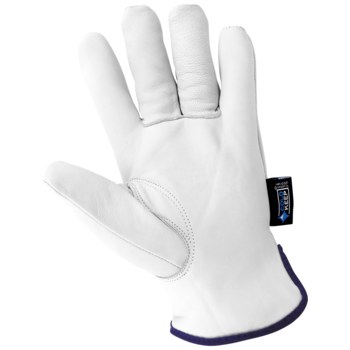 Global Glove woThunder Glove 3200GINT White XL Grain Goatskin Cold Condition Gloves - Keystone Thumb - Cold Keep Insulation - 3200GINT/XL