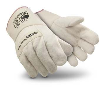 Picture of HexArmor Hotmill 8100 Off-White 9 Cotton Shell/SuperFabric Cut and Sewn Cut-Resistant Gloves (Main product image)