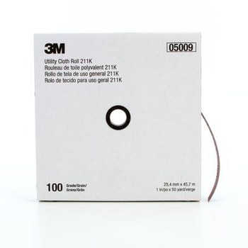 3M 211K Shop Roll 05009 - 1 in x 50 yd - Aluminum Oxide - 100 - Fine