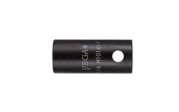 Vega Tools M15161-T 5/16 in Long Length Thin Wall Impact Socket - S2 Modified Steel - 1/4 in Square Drive - B - Straight - 0.9 in Length - 02343