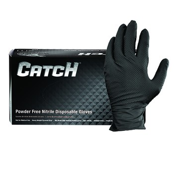 black poly gloves