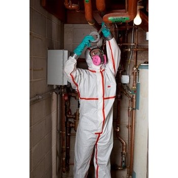 3M Chemical-Resistant Coveralls 63012 - Size Medium - White