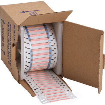 Picture of Brady Permasleeve Pink Heat-Shrinkable, Self-Extinguishing Polyolefin Thermal Transfer 3PS-125-2-PK-S Die-Cut Thermal Transfer Printer Sleeve (Main product image)