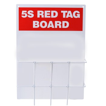 Brady 122051 Red Tag Board Sign, White