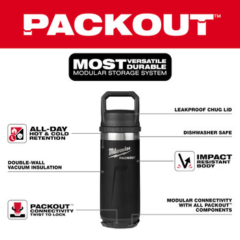 Milwaukee PACKOUT Insulated Bottle 48-22-8382B - 87328