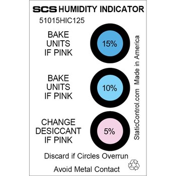 SCS Humidity Indicator Card - 51015HIC125