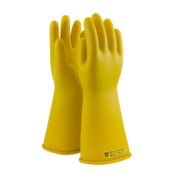 Picture of PIP Novax 170-2-14 Yellow 10 Rubber Full Fingered Work Gloves (Main product image)